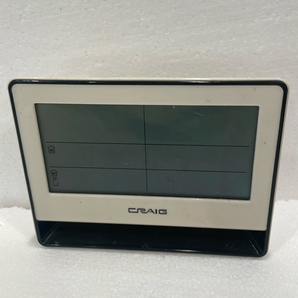Craig Wireless weather thermometer, station alarm clock time channel snooze